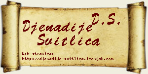 Đenadije Svitlica vizit kartica